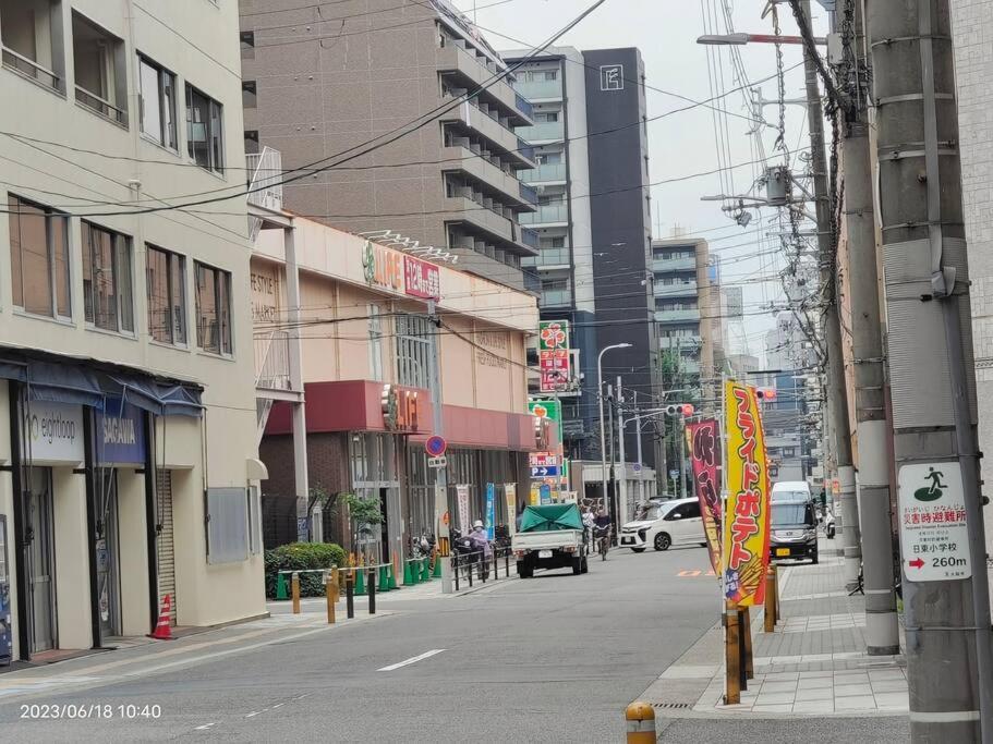 日本橋電気街，动漫街denden Town大面積40㎡エレベーター直結 Apartment Osaka Exterior foto